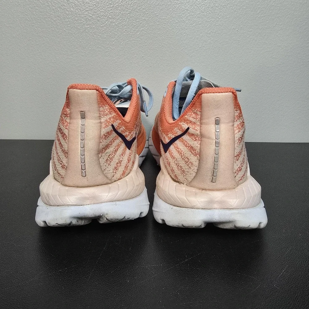 Hoka Shoes Womens Size 9.5B Orange Mach 5 Performance Running Athletic Sneakers
